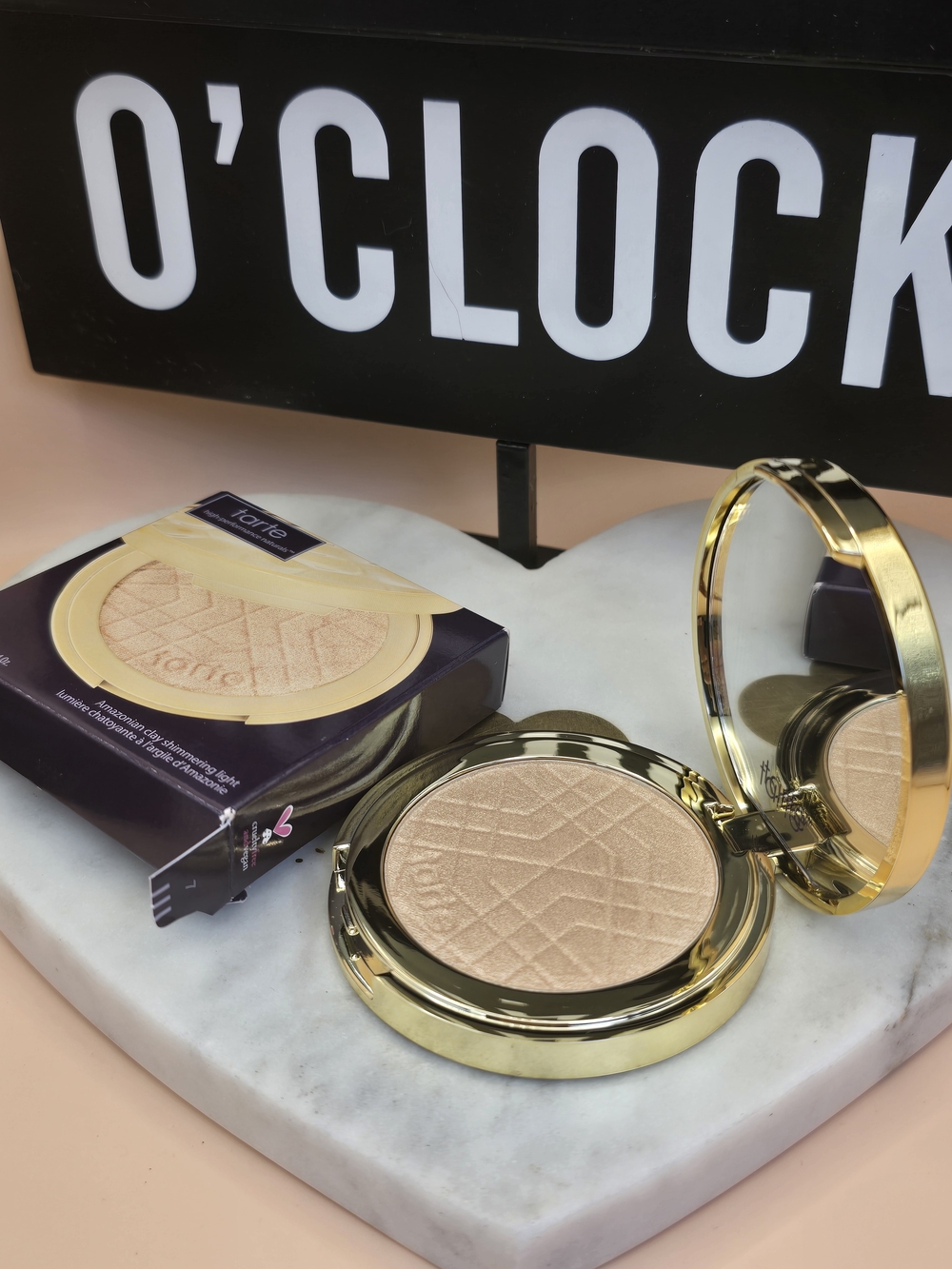 tarte Shimmering Champagne Highlighter — Gold-Peach Glow